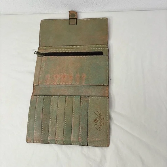 PATRICIA NASH Colli Studded Distressed Wallet